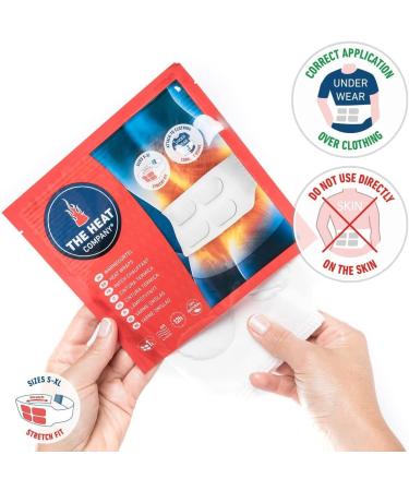 THE HEAT COMPANY Heat Wraps - 3 Pack | Extra Warm for 12 Hours of Pleasant Heat - Buy Online on GoSupps.com