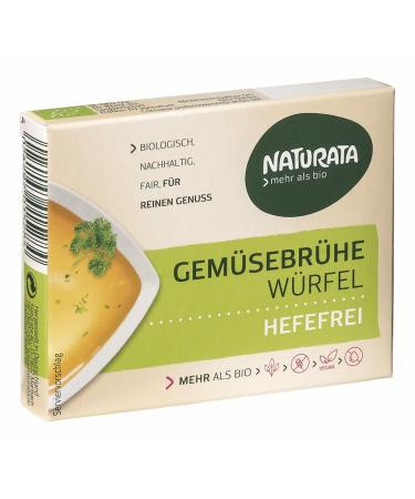 Naturata organic vegetable bouillon cube yeast-free without palm oil 6g