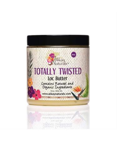 Alikay Naturals Twisted Loc Butter Natural Cocoa Butter  Vitamin E & Grape Seed Oil 8 Ounce