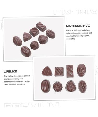 HEMOTON 16pcs Simulation Chocolate Artificial Cookie Simulated Chocolate Decor Fake Chocolates Cake Accessories Toys for Kids Bulk Toys Fake Cookies Child Marshmallow Multifunction Pvc 3.90X2.80X1.80CM 1 - Buy Online on GoSupps.com