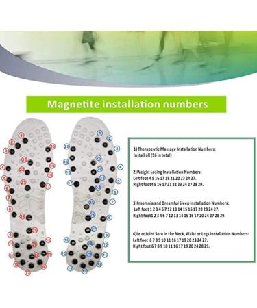 Magnetic Massage Insoles for Men & Women | Acupressure Shoe Inserts for Weight Loss & Circulation | Breathable & Deodorant - Size 39-40 - Buy Online on GoSupps.com
