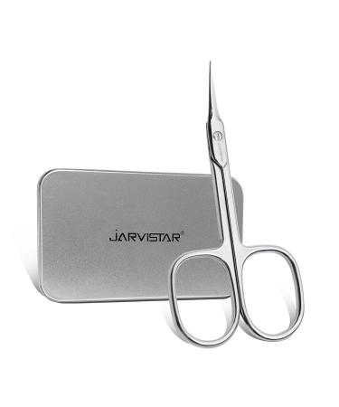 JARVISTAR Extra Fine Small Nail Scissors, Multipurpose Stainless Steel Cuticle Manicure Beauty Pedicure Grooming for Women, Fingernail, Toenail, Eyelash, Eyebrow, Dry Skin, Curved Blade 3.66 Inch