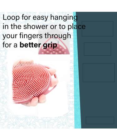 BASTIEK Ocean Blue Food-Grade Soft Silicone Body Scrubber | Handheld Loofah for Men & Women | Perfect Shower Brush & Bath Accessory - Buy Online on GoSupps.com