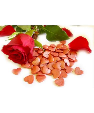 Jumbo Red Glimmer Love Hearts Cake Topper Sprinkles - 25g Edible Cupcake Decorations for Valentine's Day & Celebrations - Buy Online on GoSupps.com
