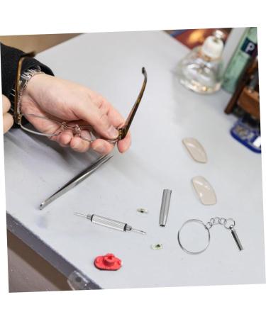 Doitool 10-Part Portable Screwdriver Set | Keychain Tool for Glasses Care & Repair - Perfect for Nose Pads & Tiny Screws - Buy Online on GoSupps.com