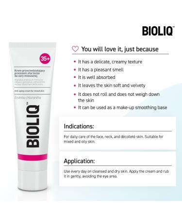 Bioliq - 35+ Anti-Aging Cream for Combination Skin - Buy Online on GoSupps.com