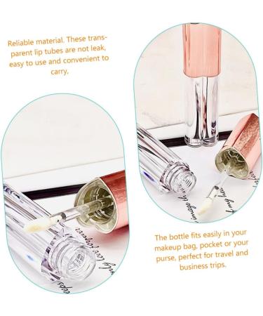 4 pi ces Tubes de Brillance L vres Vides Transparente avec Pinceau Flacons Cosm tiques Rechargeables pour DIY Lip Gloss Rangement Compact et Portable pour Voyage et Usage - Buy Online on GoSupps.com