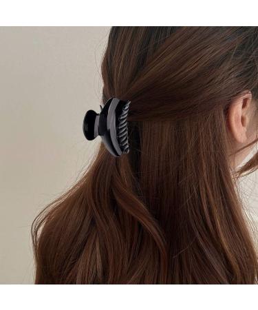 3 Pcs Medium Acrylic Hair Jaw Clips - 7cm x 4cm - Stylish Hair Claw Clips for Girls and Women - Buy Online on GoSupps.com