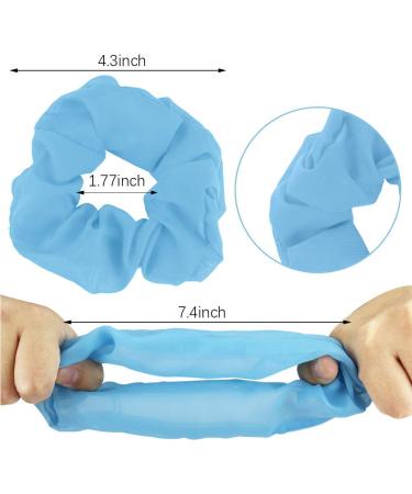 80s Neon Scrunchies - MOLYHUA 12 Pack Chiffon Hair Ties for Girls - Buy Online on GoSupps.com
