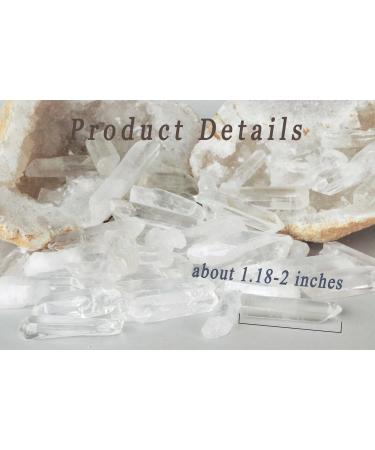 Xiannvxi Mountain Crystal Points - Bulk Raw Clear Quartz Healing Stones for Meditation & DIY Jewelry | Irregular Natural Transparent Gems - Buy Online on GoSupps.com