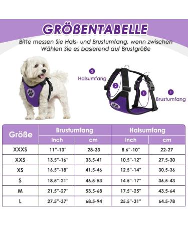 Slowton Dog Harness with Safety Belt for Car | Breathable Dog Seat Belt with 2 Carabin Hooks (Purple Large) - Secure Your Pet's Safety - Buy Online on GoSupps.com