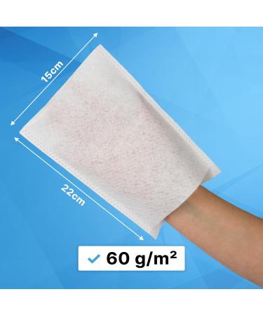 200 Arnomed Eco-Friendly Disposable Flaps for Babies Children & Adults | Soft Gentle Washing Gloves 60g/m - Ideal for Body Care - Buy Online on GoSupps.com