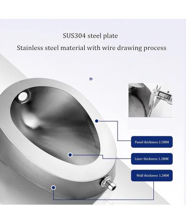Automatic Induction Urinal Public Toilet Urinal 304 Stainless Steel Urinal Wall-Mounted Male Urinal Small Vertical Toilet Suitable for Home Hotel School - Buy Online on GoSupps.com