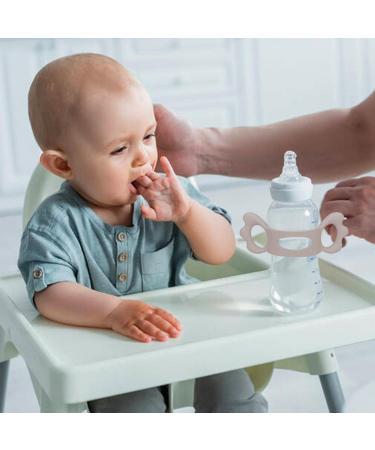 Yunsa Baby Silicone Bottle Handles - Easy Grip Wide Neck Infant & Toddler Universal Holder - Sweet Wings Shape for Small Hands - Buy Online on GoSupps.com