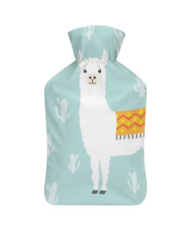 Hot Water Bottle With Lid Alpaca Rubber Hot Water Bag For Pain Relief Cramps Foot Warmer Hot And Cold Therapy