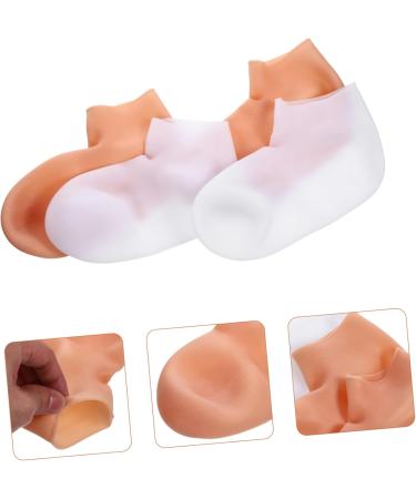 Beavorty 4 Pairs Exfoliating Moisturizing Socks Moisture Enhancing Socks Dry Cracked feet Socks feet Care Socks Cosmetic moisturizing Socks Beauty Socks Dead Skin Socks sebs Heel - Buy Online on GoSupps.com