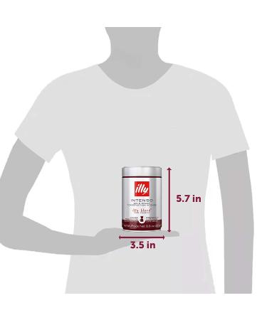 illy Intenso Ground Coffee 8.8oz - Bold Roast, 100% Arabica, Full Flavor - Buy Online on GoSupps.com
