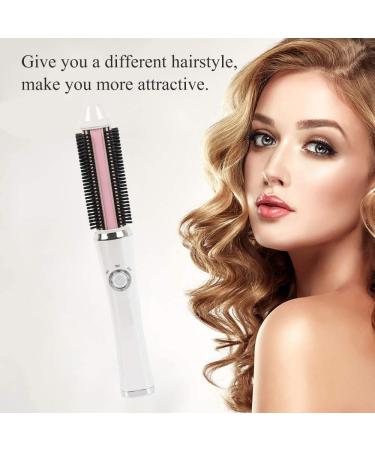 Portable USB Cordless Hair Straightener & Curler Comb - Mini Size Dual Voltage 2600mAh Rechargeable Battery for Travel - White - Buy Online on GoSupps.com
