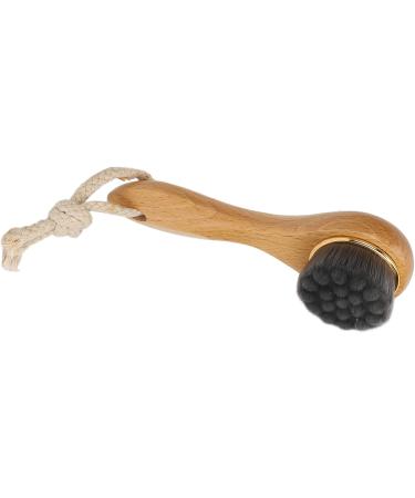 Manual Facial Cleansing Brush Manual Wooden Face Scrubber with Long Handle Ultra-Soft Deep Cleansing for Home - Buy Online on GoSupps.com