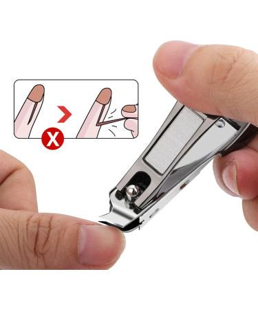 SUICRA Nail Clippers Fingernail Clipper Toenail Nail ClippersNail Cutter Duty Curved Edge for Adult Men Women Swing Out Nail - Buy Online on GoSupps.com