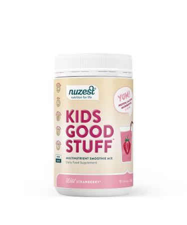 Nuezest Nuzest Kids Good Stuff Wild Strawberry Vegan Smoothie Mix Full of natural vitamins & essential nutrients 225g 15 servings