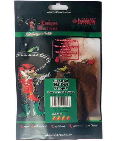 Ground Arbol Chili Pepper Grade A 58Gr / 2 oz. by Chiles Machos - Buy Online on GoSupps.com