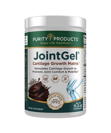 Purity Products JointGel Formula - Collagen Peptides + MSM - Supports Joint Function + Flexibility While Fortifying Joint Cartilage - Dual Action - Daily Powder - 30 Servings (30 Servings, Chocolate) Chocolate 30 Servings