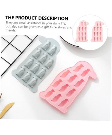 ABOOFAN 1 Set 2 Pcs Little Penguin Silicone Mold Animal Ice Trays Halloween Kitchen Decor Silicone Baking Molds Hidden Wires DIY Candy Mold Muffin Fudge Cake Mold Pink Silica Gel - Buy Online on GoSupps.com