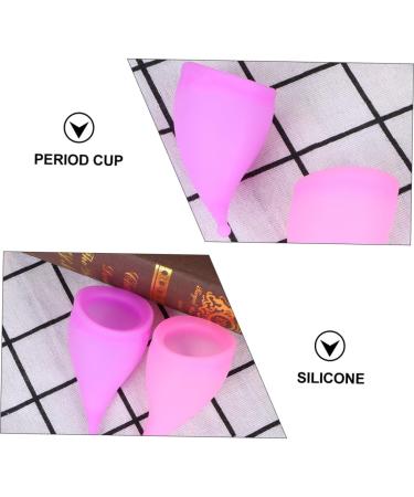 Comfortable Silicone Period Cup Set - 18 Pcs | Lady Alternative Pads | Feminine Tampon Alternatives | Purple & Pink Colors - Buy Online on GoSupps.com