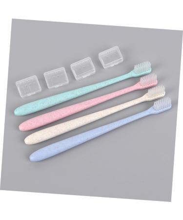 FRCOLOR Travel Toothbrush Set - 2 Boxes 8 Pieces with Caps | Perfect for International Shipping - Buy Online on GoSupps.com