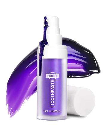 Purple Teeth Whitening Close Paste toothpaste White teeth purple toothpaste for white teeth tooth whitening toothpaste purple clean yellow teeth color correction serum teeth lila toothed teeth lighten