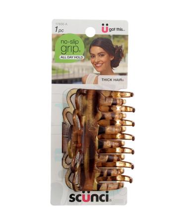 Scunci 17836 Large No-Slip Grip Jaw Hair Clip (Pack of 4) - Get a Strong Hold with These Hair Clips! - Buy Online on GoSupps.com