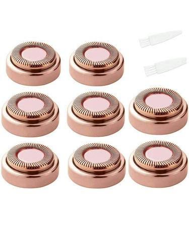 For Flawless Hair Remover 8pcs Replacement Heads Count Replacing Blades Cleaning(GEN 1, 18K Rose Gold 8pcs) GEN 1 18K Rose Gold 8pcs