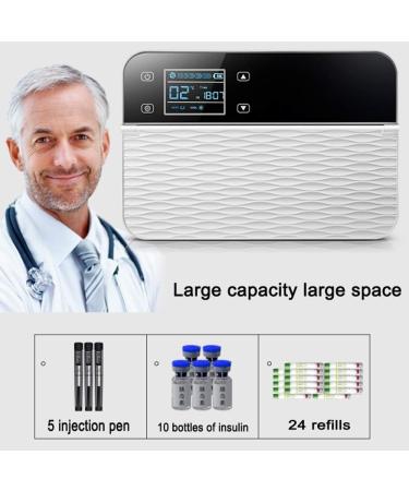 Insulin Refrigerated Box 0-18 C Thermostat Drug Reefer Portable Car Medicine Refrigeration Case with Hot Cool Dual Control for Car Travel Airplane - Buy Online on GoSupps.com