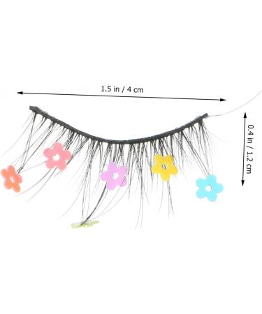 minkissy 9 Pairs Sequin False Eyelashes Colored Lashes Color Lashes Pride Makeup Lashes with Color Colored Eyelashes False Lashes Female Eyelashes Lashs Cosplay Cosmetic Miss Imitation - Buy Online on GoSupps.com