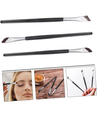 Outanaya 3pcs Set Concealer Brush Angled Eyeliner Brush Eyebrows Brush Eye Brush Eyeshadow Brush Wood - Buy Online on GoSupps.com