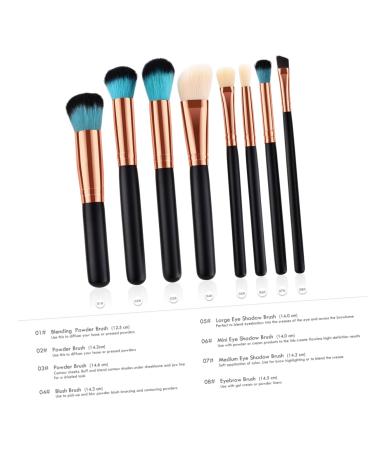 FRCOLOR 8pcs Makeup Brush Kit - Wooden Handle & Bamboo Foundation Brush for Flawless Beauty - Buy Online on GoSupps.com