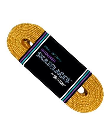 Bont Skates 8mm Shimmer Laces - 79" 96" 108" - Honey Gold