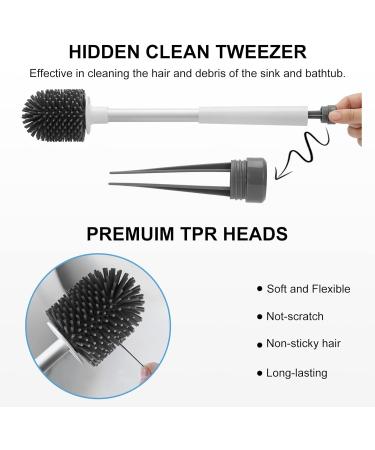 SetSail Silicone Toilet Brush with Holder - Ventilated Cleaner for Bathroom Scrubber Cleaning - Buy Online on GoSupps.com