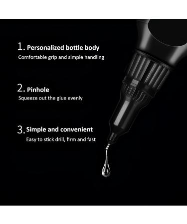 2 Piece Nail Rhinestone Glue Set Resin Nail Gemstone Adhesive Glue Needle Brush Dual Purpose Jewelry Glue UV Gel for Nail Art Salons DIY Enthusiasts Decorations Tools 10ml - Buy Online on GoSupps.com