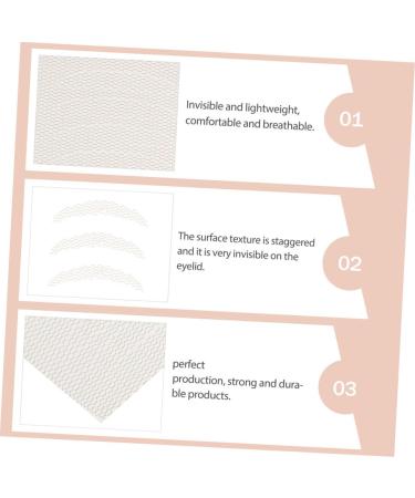 FRCOLOR 16pcs Lace Double Eyelid Sticker Stickers for Girls Double Eyelid Strips Eye Makeup Tool Cosmetic 2.8x0.4x0.1cm Yellow - Buy Online on GoSupps.com