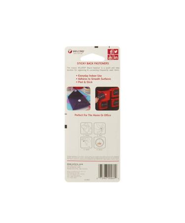 VELCRO Brand Sticky-Back Fasteners Removable Adhesive 0.63 Dia Black 15/pack - Buy Online on GoSupps.com