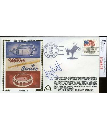 GEORGE BRETT JSA SIGNED 1985 WORLD SERIES FDC AUTHENTIC AUTOGRAPH