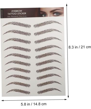 FOMIYES 27 Sheets Waterproof Eyebrow Stickers Faux Eyebrown Decals Makeup Brow Sticker Tool Water Proof 6d - Buy Online on GoSupps.com