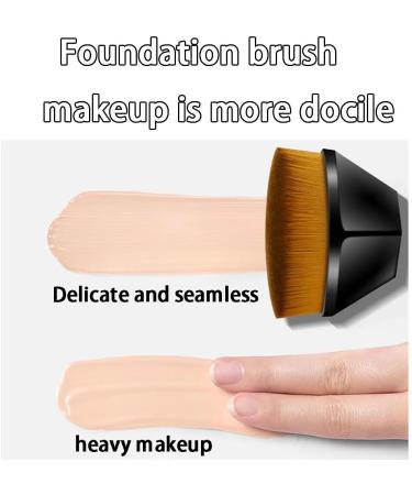 Velisy Hexagon Foundation Makeup Brush Multifunctional Makeup Brush Face Brushes Makeup Flat Top Hexagon Face Makeup Brushes (2pcs Black) 2pcs Black - Buy Online on GoSupps.com