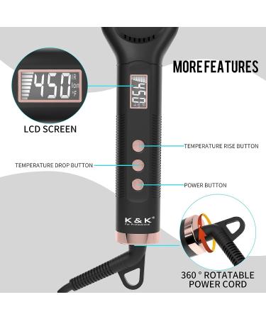 Ionic Straightening Brush with Anti-Scald Technology - Fast Heating, Frizz Control - Dual Voltage Hair Straightener for Home & Travel - Buy Online on GoSupps.com