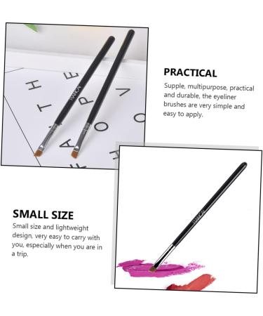 Baluue 10 Pcs Makeup Brush Makeup Eyeliner Brush Eyebrow Brush Makeup Eyeliner Wand Artificial Fiber Black - Buy Online on GoSupps.com