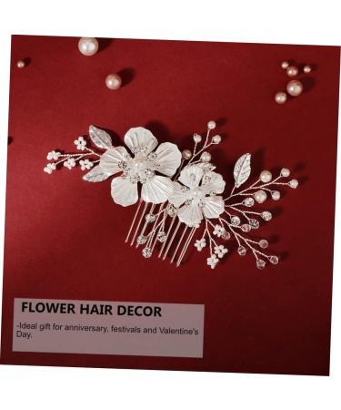 Didiseaon 1pc Comb Bridal Hairband Crystal Hair Decor Bridal Hair Clip Pearl Hair Barrettes Rhinestone Barrettes Beautiful Hairband Wedding Hair Clip Bride Decorate Manual Alloy - Buy Online on GoSupps.com