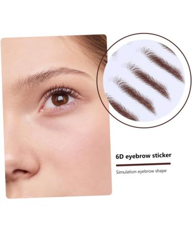 Ipetboom 4pcs Tool Shaping Eyebrows D Paper Women Makeup Make Fake Female Brow Hair Stickers Sticker - Buy Online on GoSupps.com