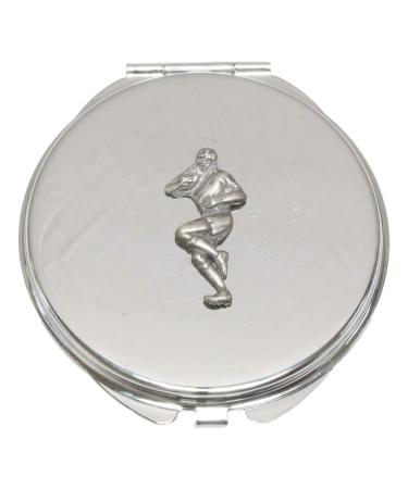 Rugby Player Compact Mirror Handbag Gift With Free Engraving 306